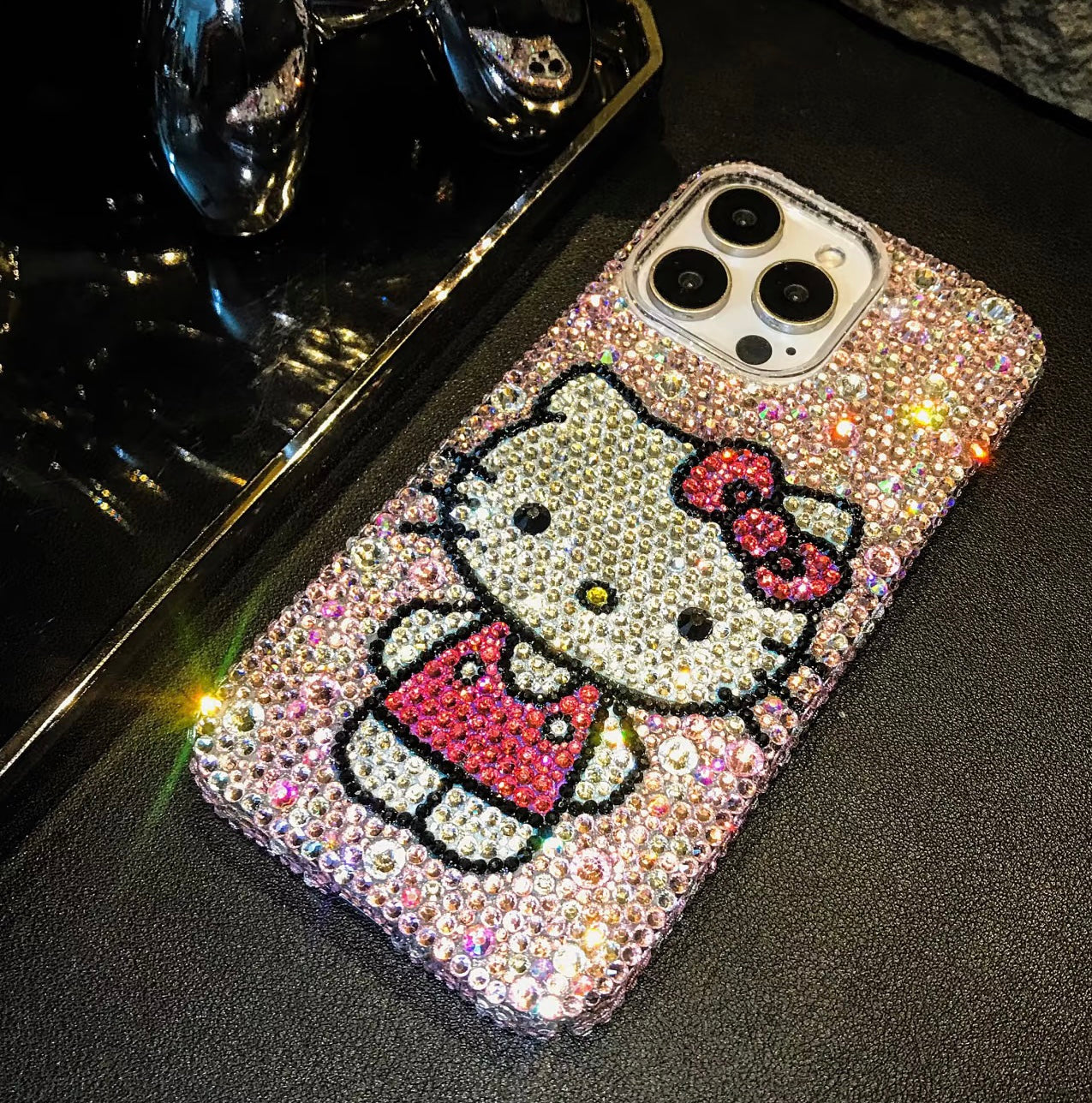 Custom-Fit Dazzling H K Rhinestone Case – Sparkles for Every Occasion